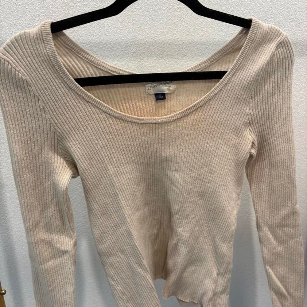 Universal-thread Women's Cream and Tan Top